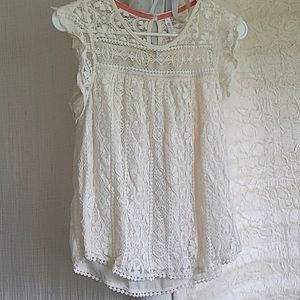 Lace girls top